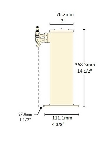 Torre dispensadora de 2 salidas