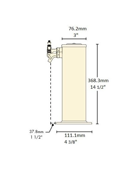 Torre dispensadora de 2 salidas