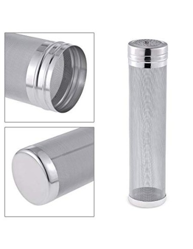 Filtro colador cilindrico de acero inoxiodable