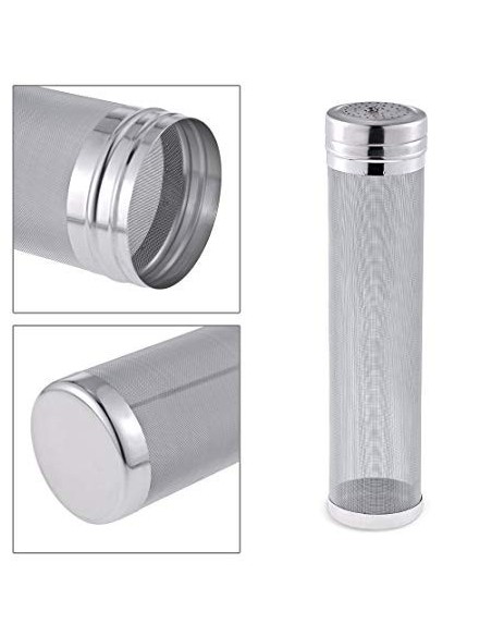 Filtro colador cilindrico de acero inoxiodable