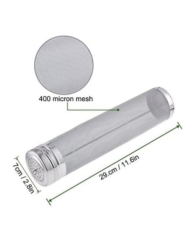 Filtro colador cilindrico de acero inoxiodable