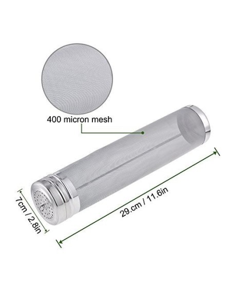 Filtro colador cilindrico de acero inoxiodable