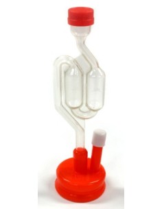 Airlock de doble burbuja para vino o cerveza 2