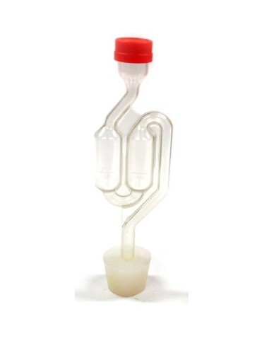 Airlock de doble burbuja para vino o cerveza