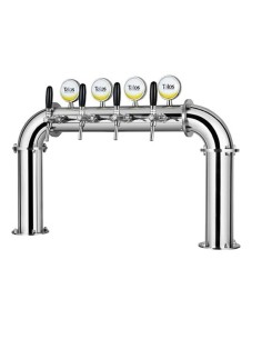 Torre puente de 6 salidas con medallones LED