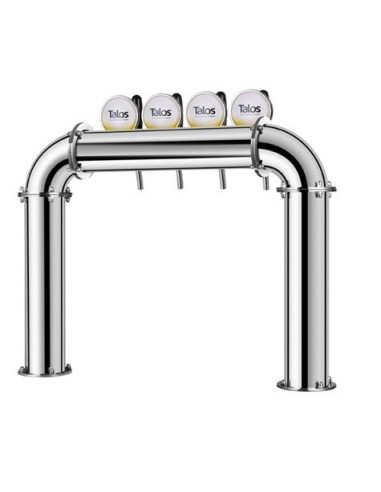 Torre puente 4 vias LED Cromo