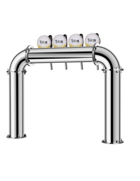 Torre puente 4 vias LED Cromo
