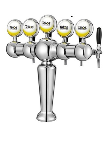 Torre Parisian 5 vias Cromada LED