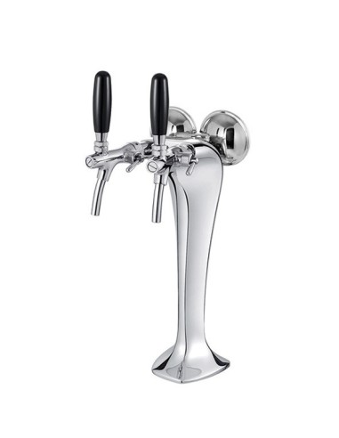 Torre cobra 2 vias cromada LED