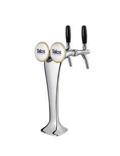 Torre cobra 2 vias cromada LED 2