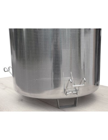 Canasta de acero inoxidable con malla fina