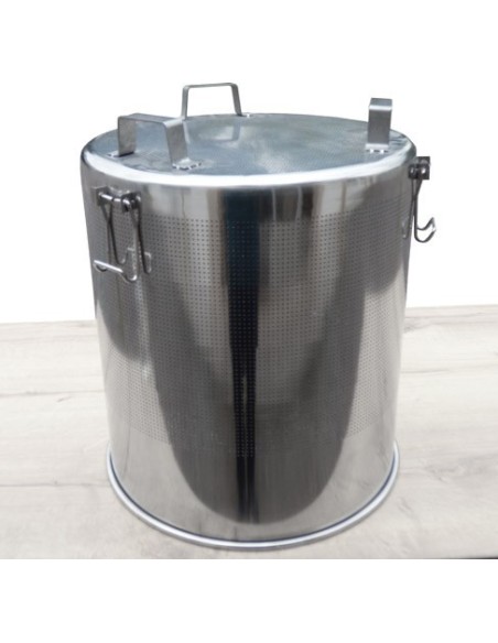 Canasta de acero inoxidable con malla fina