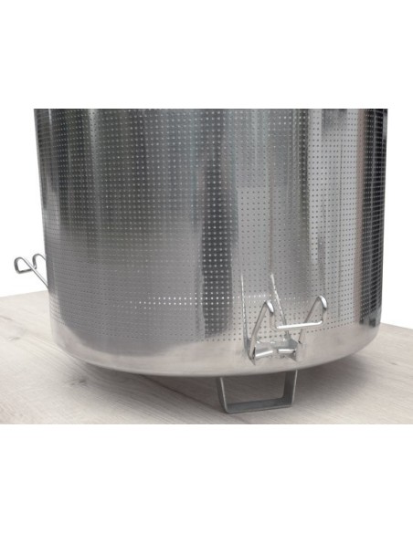 Canasta de acero inoxidable con malla fina