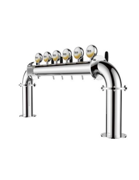 Torre puente de 6 salidas 85mm con medallones LED