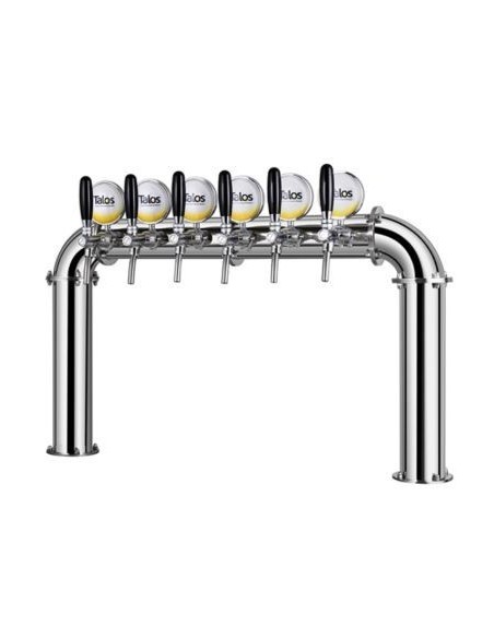 Torre puente de 6 salidas 85mm con medallones LED