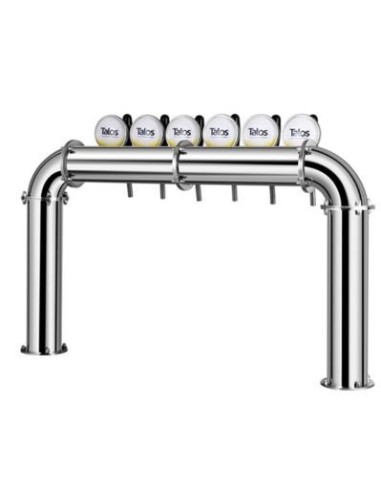 Torre puente de 6 salidas 85mm con medallones LED