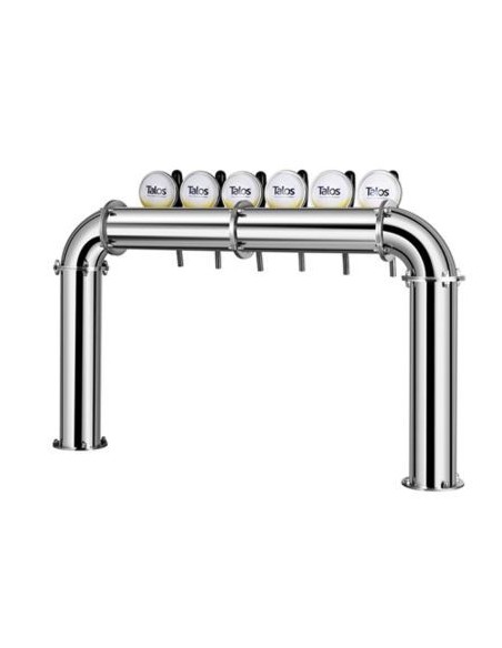 Torre puente de 6 salidas 85mm con medallones LED