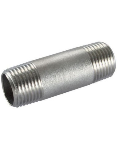 Neplo 1-1/2" x 1/2" acero inoxidable