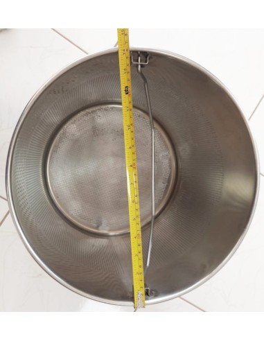 Canasta de acero inoxidable 40cm diametro*  x 46cm alto*