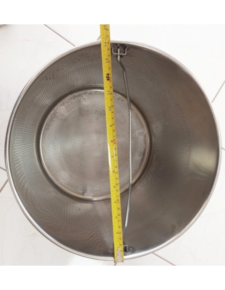 Canasta de acero inoxidable 40cm diametro*  x 46cm alto*