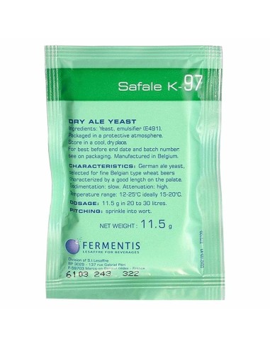 Levadura Safale K-97 (sobre 11.5g)