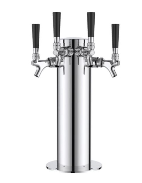 Torre dispensadora cilíndrica de 4 salidas