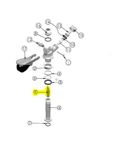 Torpedo Válvula Check repuesto para cabezales