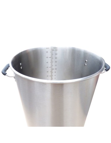 Olla 60 litros reforzada HLT acero inoxidable