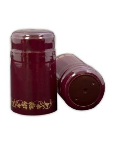 Cápsulas para botellas de vino x100u figura uvas