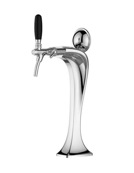 Torre cobra 2 vias cromada LED