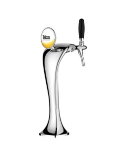 Torre cobra 2 vias cromada LED 2