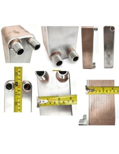 Enfriador de mosto de 30 placas grande 31x73x51mm 2