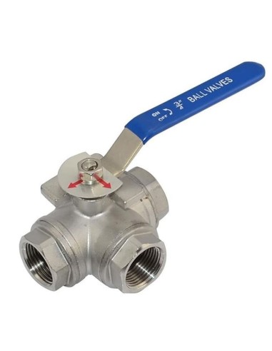 Válvula de bola de 1/2" acero inoxidable