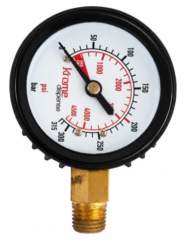 Manometro 0 a 4500 psi y 0 a 315 bar (Krome)
